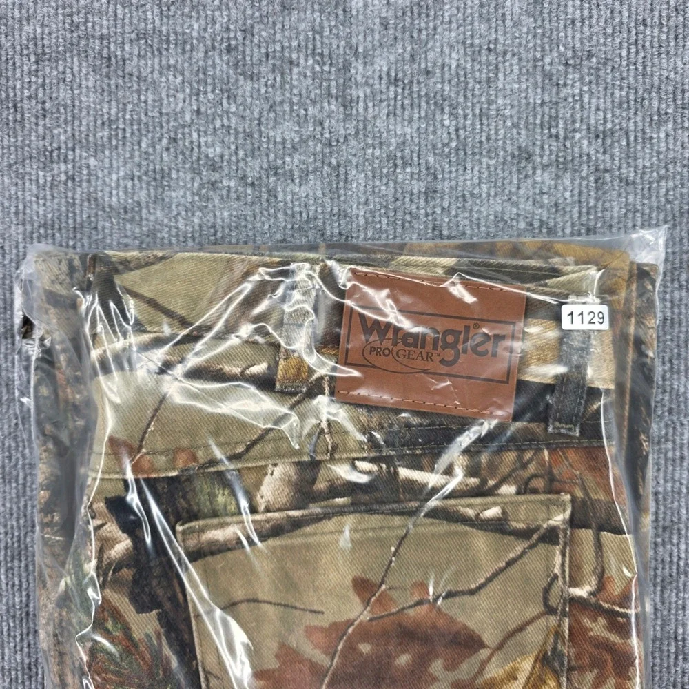 Wrangler Pro Gear Realtree Camo Pants Mens 34x32 Straight Leg Cotton PG001AP